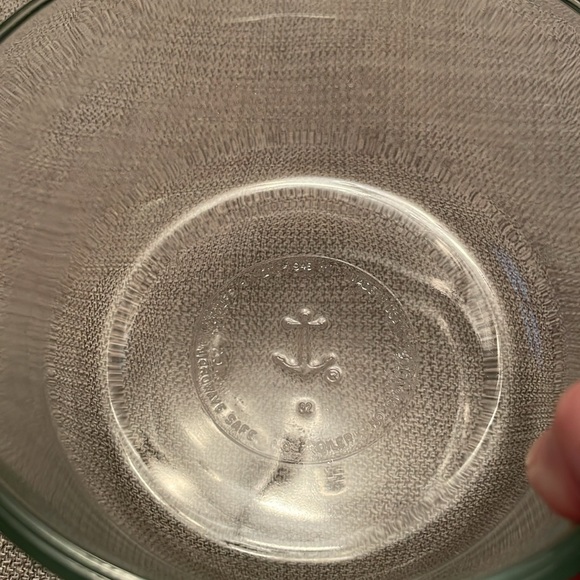Anchor Hocking Set of 3 Clear Round Glass Food Storage Bowls Excellent Condition - Picture 2 of 6